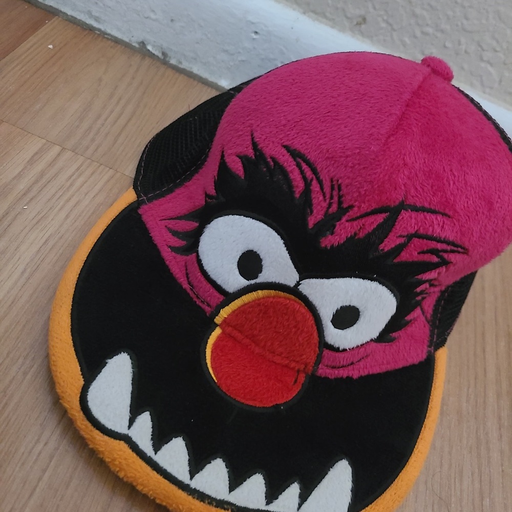 Pink and Black Character Cap